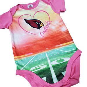 NFL Team Apparel Baby Girls Shirt Arizona Cardinals Size 3-6 Months